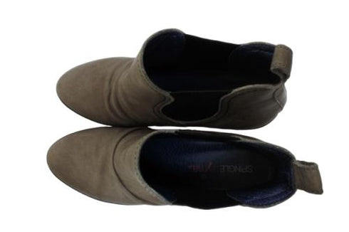 【SPINGLE NIMA NIMA706 グレー】本革サイドゴアブーティ